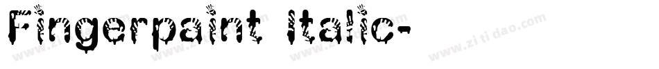 Fingerpaint Italic字体转换